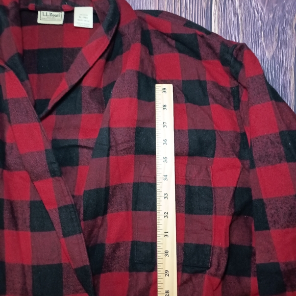 LL Bean size XL men's flannel robe - Picture 3 of 5